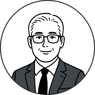 投資関連会社 代表取締役社長の名刺デザイン
