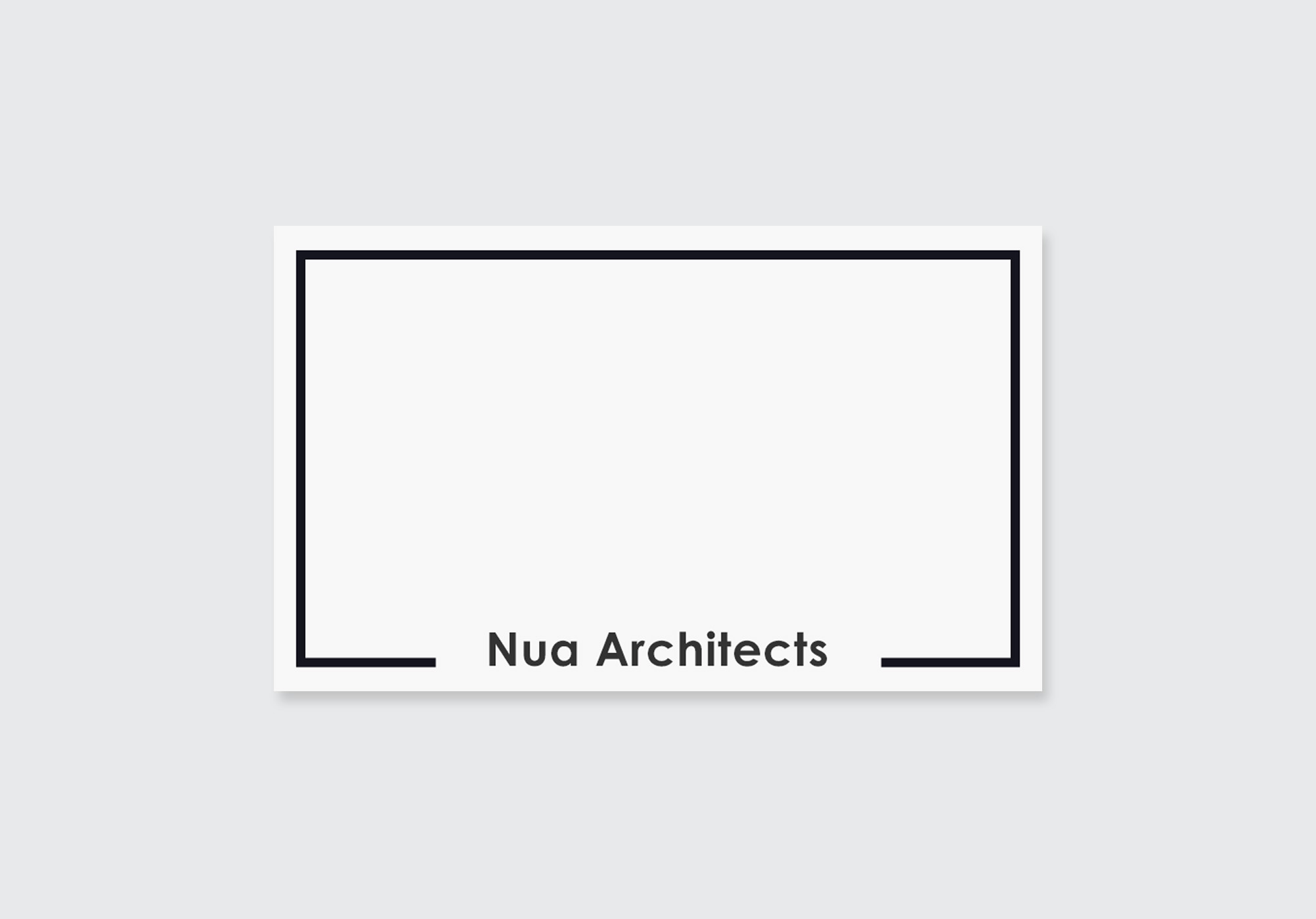 建築家・設計事務所向けの名刺デザイン｜余白を活かしたミニマル設計